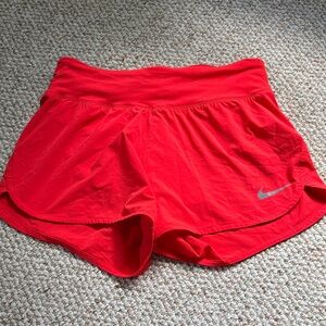 Nike Women's Bright Red Athletic Running Shorts Size Medium